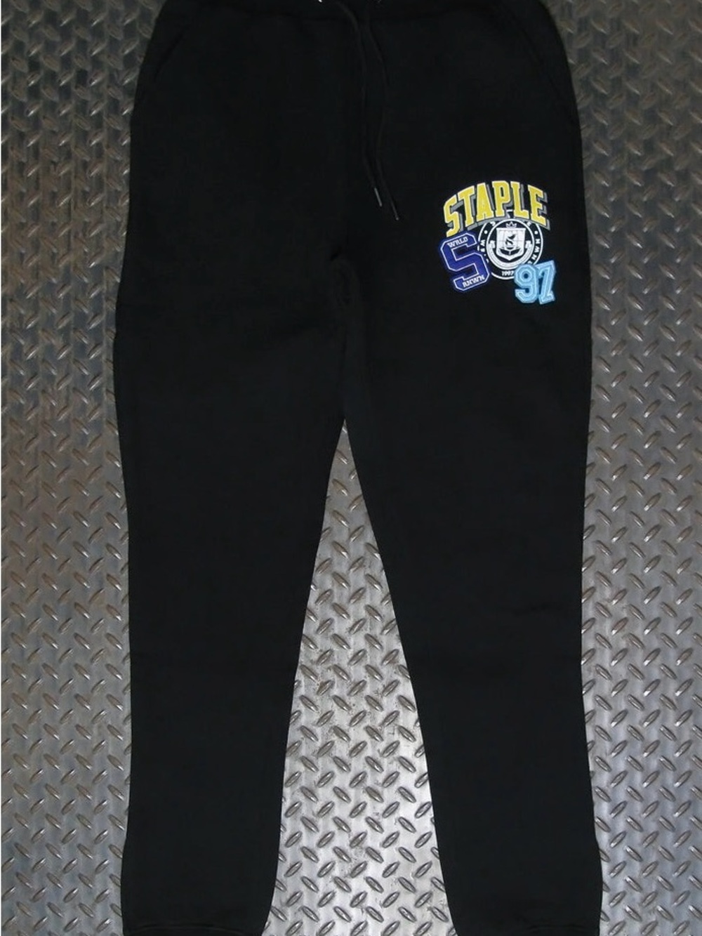 Staple West 4th Black Men’s Jogger Sweatpants with Logo